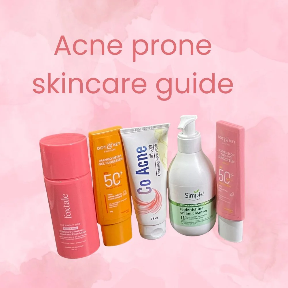 Acne prone skincare guide