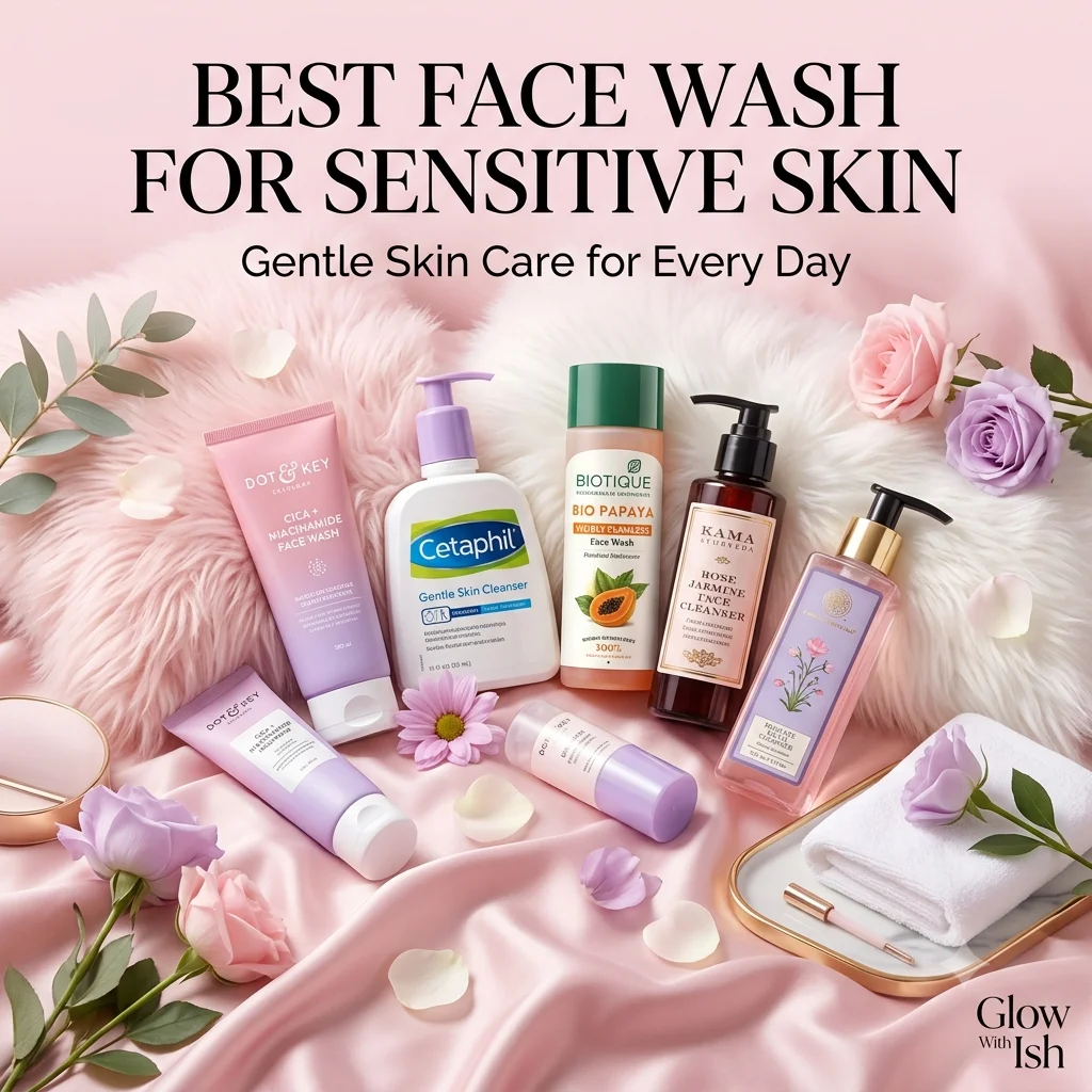 Best face washes for sensitive skin in a gentle skincare collection